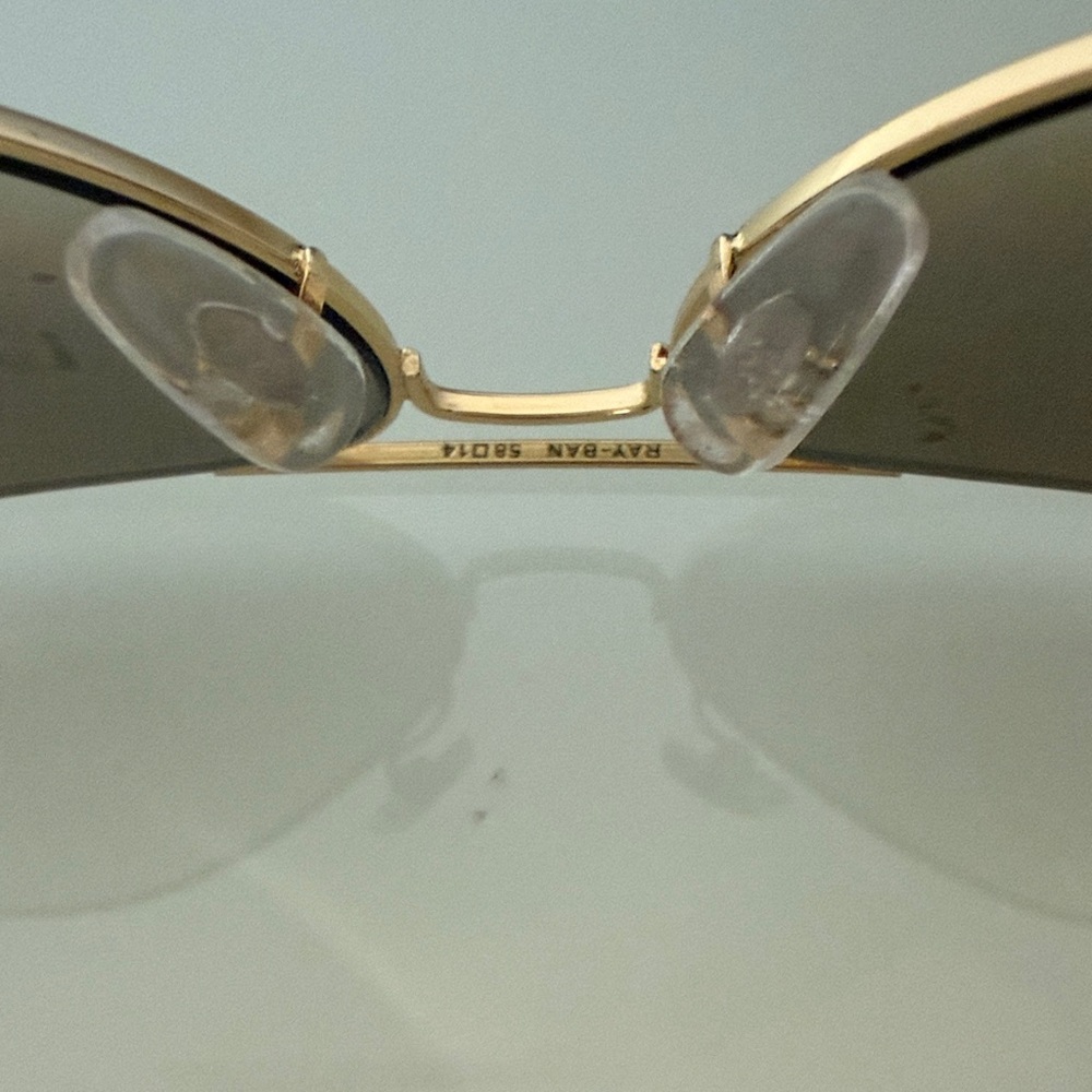 Ray-Ban Aviator Gold Frame Sunglasses with Brown Lenses - Picture 5 of 6